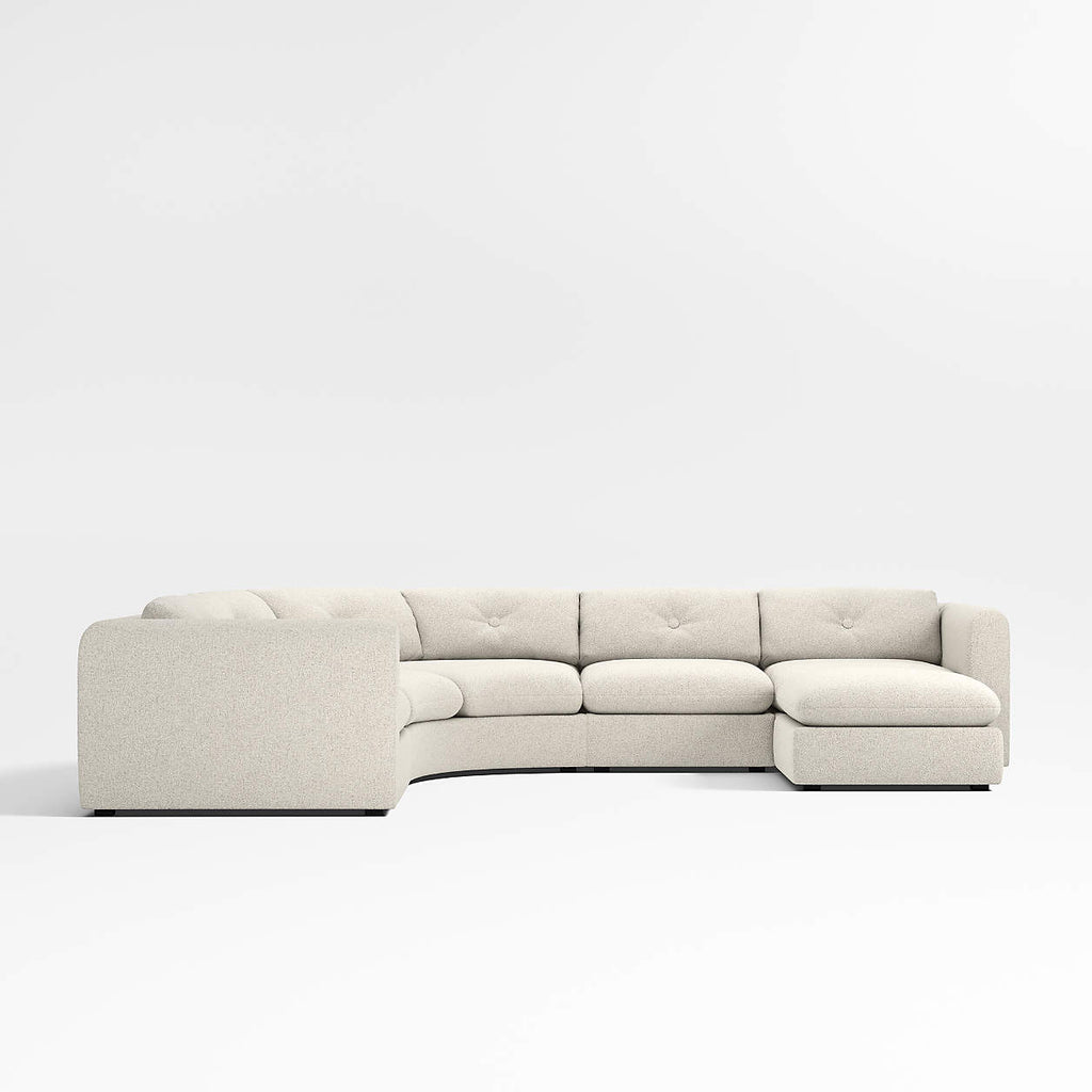 Aurora 5 Seater Curve Sofa with Daybed