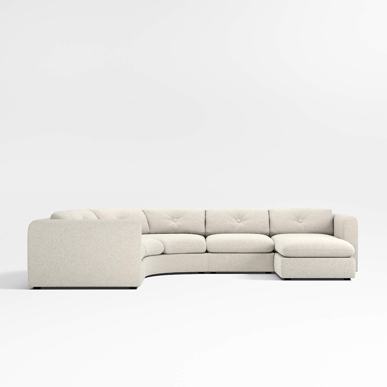 Aurora 5 Seater Curve Sofa with Daybed