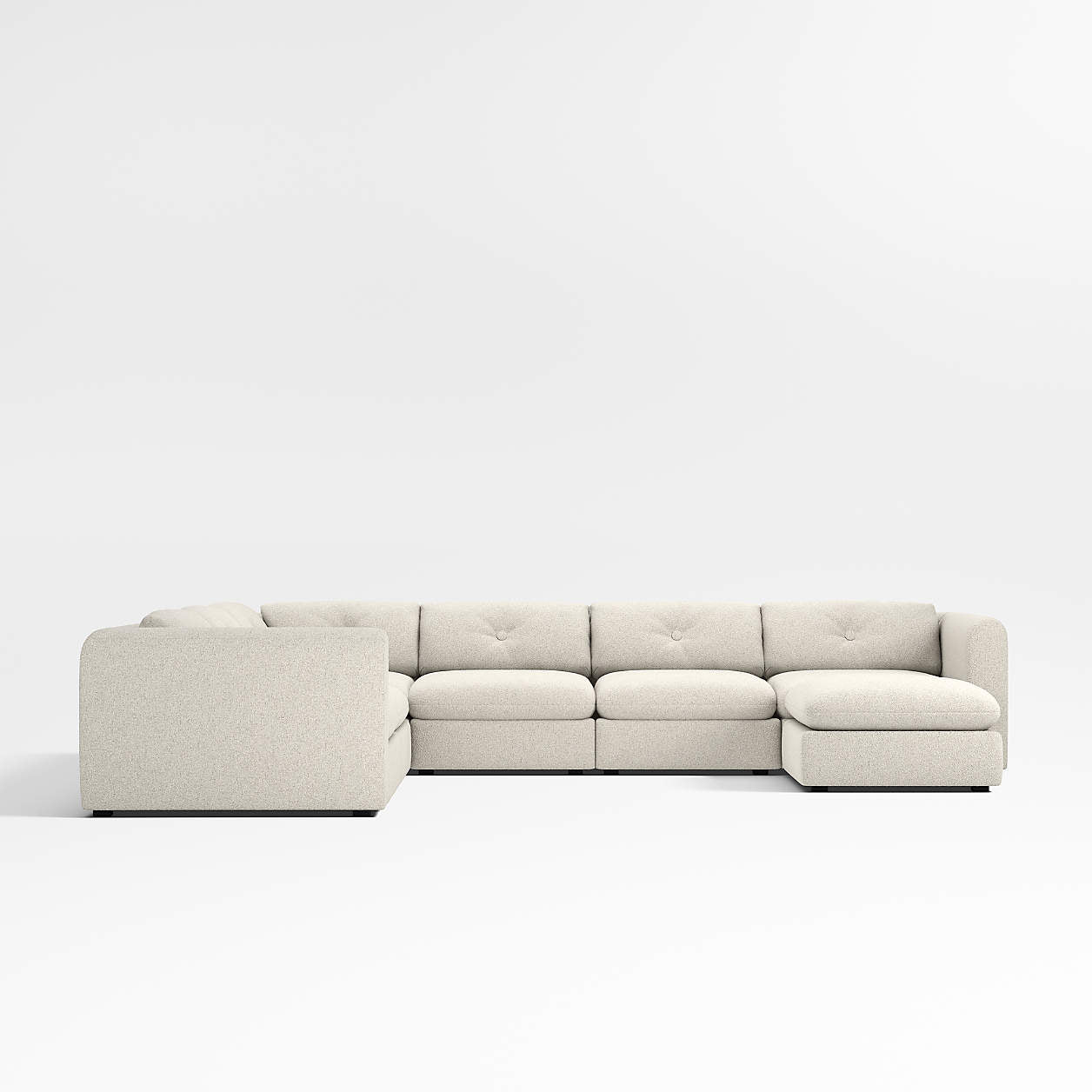 Aurora 5-Seater U-Shaped Sofa with Daybed
