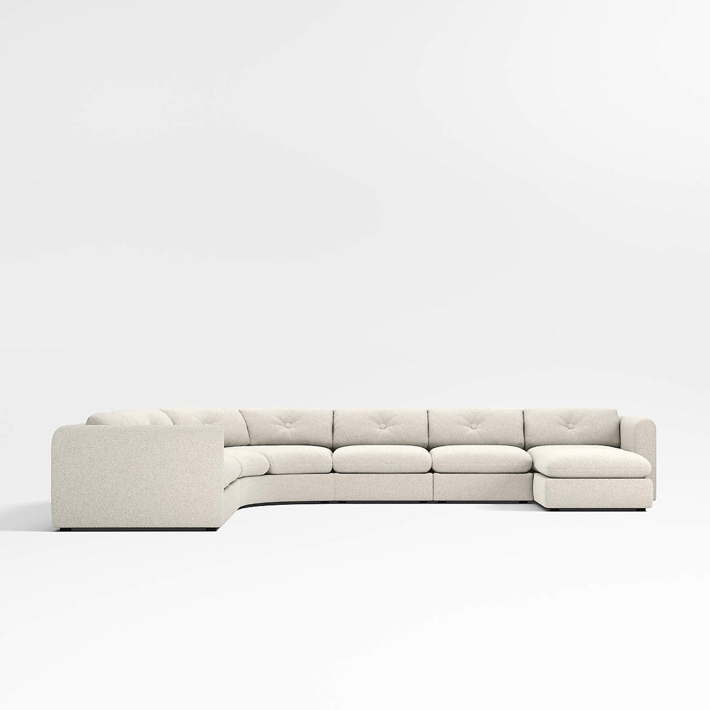 Aurora 7-Seater Curve Sofa with Daybed