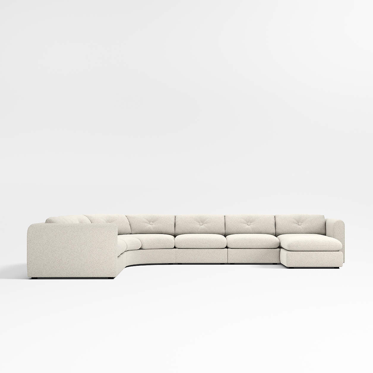 Aurora 7-Seater Curve Sofa with Daybed