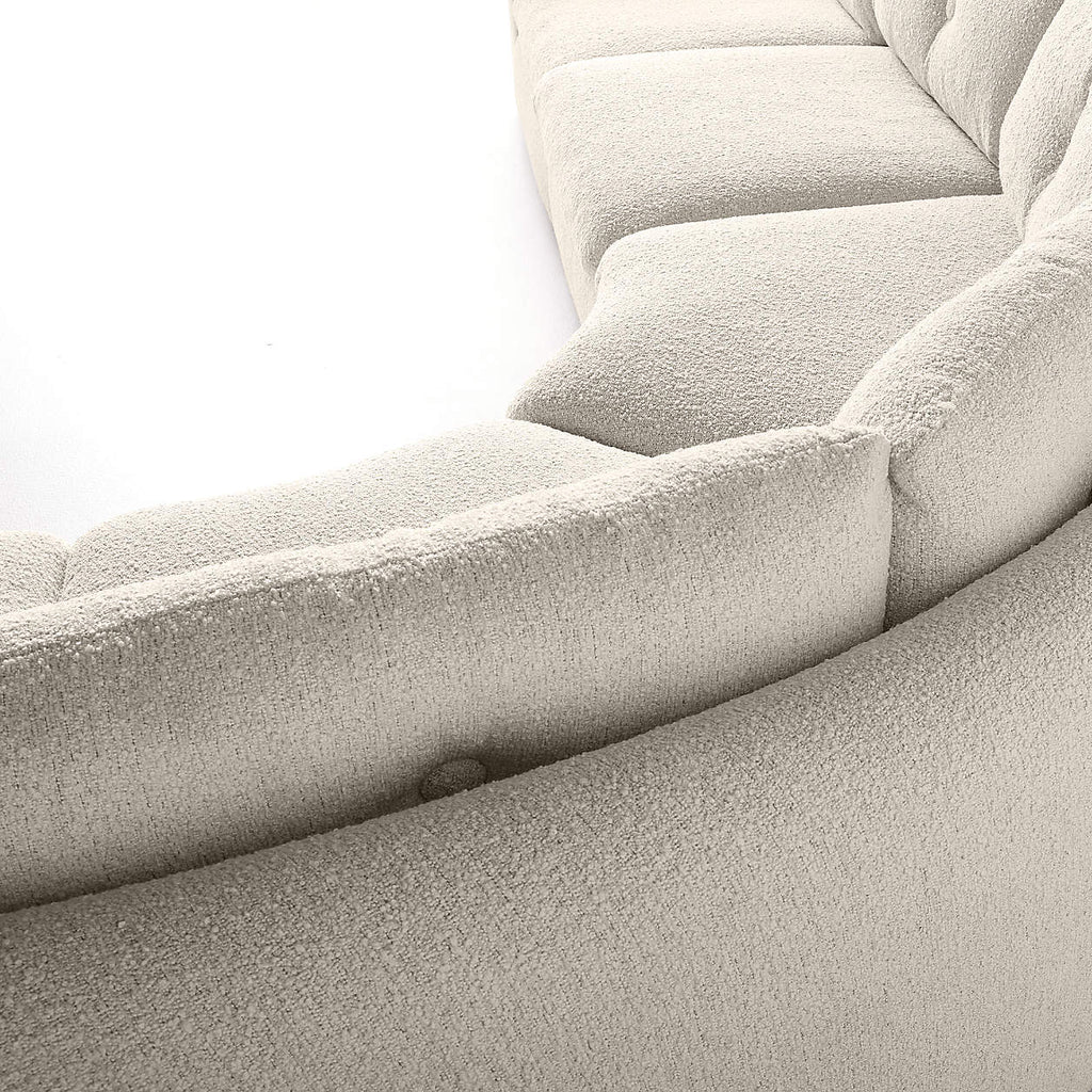 Aurora 7-Seater Curve Sofa with Daybed
