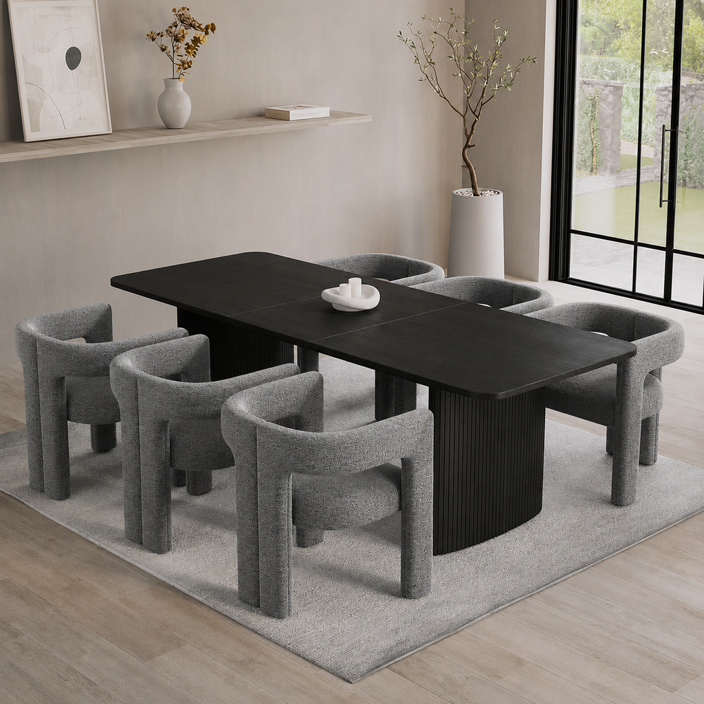 Everly 6-seater Dining Suite (Grey)